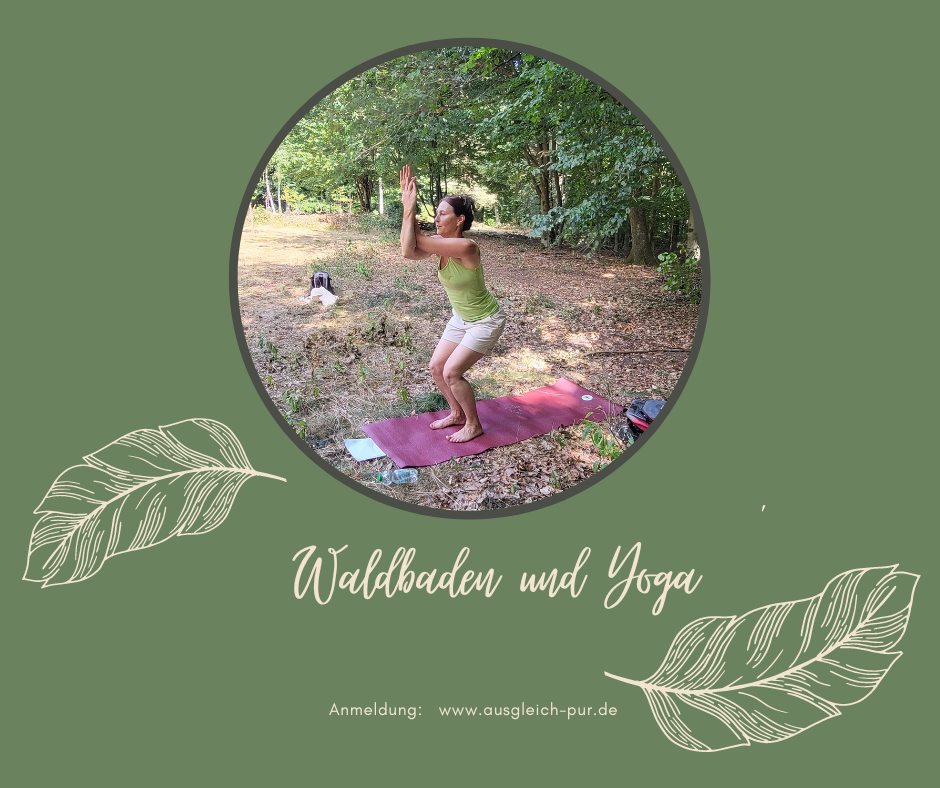 Waldbaden und Yoga

Anja Altmeyer, unsere Yogalehrerin, die uns beim Waldbaden begleitet und auf einer Waldwiese Yoga macht.