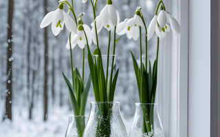 weisse Schneeglöckchen